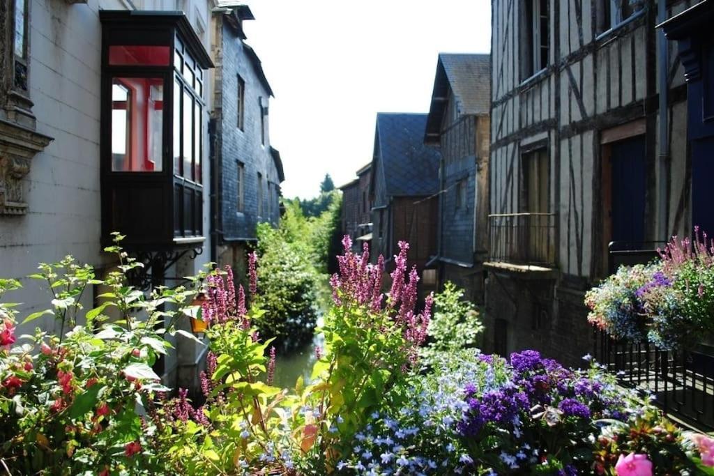 Appartamento Chic Et Normand, Parking Facile, Wifi Hd Pont-Audemer Esterno foto